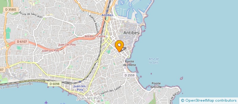 localisation de l'entreprise MATERIE INFORM SERVIC TELEMAT ETUD LOGIC à ANTIBES
