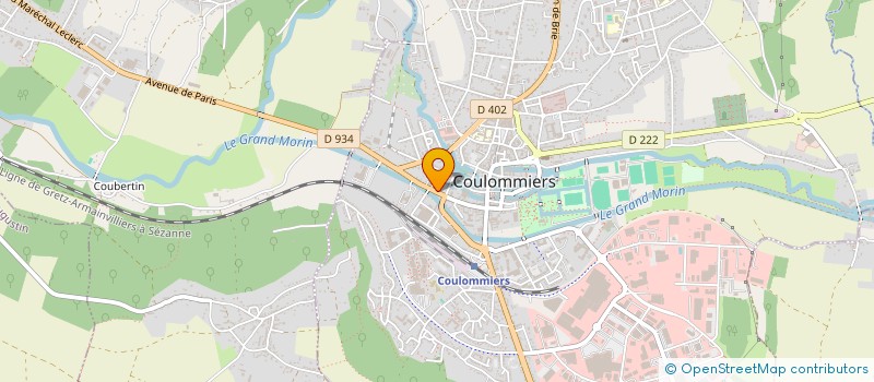 localisation de l'entreprise MATERIEL ACCESSOIRE POUR ARTS GRAPHIQUES à COULOMMIERS