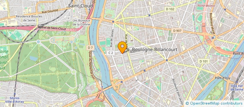 localisation de l'entreprise MATERIEL BLANCHISSERIE à BOULOGNE-BILLANCOURT