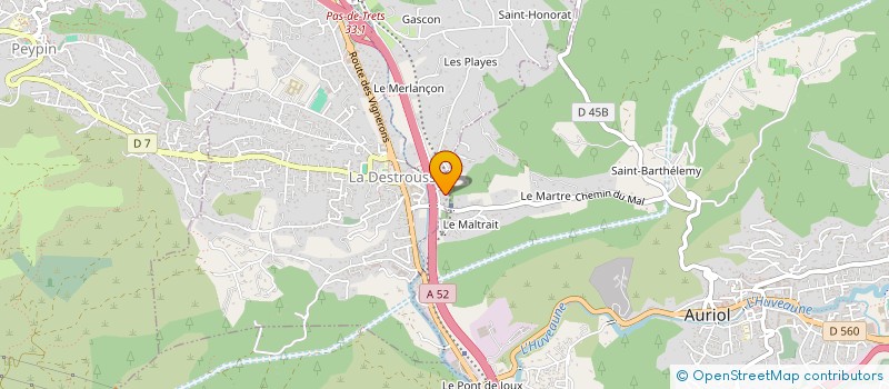 localisation de l'entreprise MATERIEL CHIRURGICAL DU SUD  LA DESTROUSSE