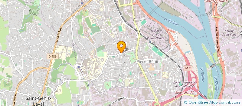 localisation de l'entreprise MATERIEL CONTRE L'INCENDIE à OULLINS-PIERRE-BENITE