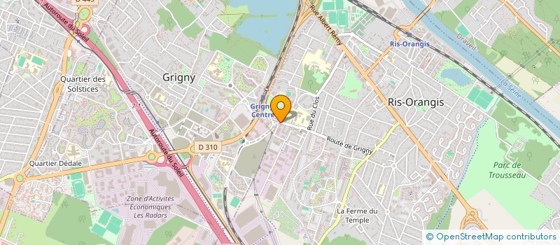 localisation de l'entreprise MATERIEL D'ALARME ET DE TELEPHONIE à RIS-ORANGIS