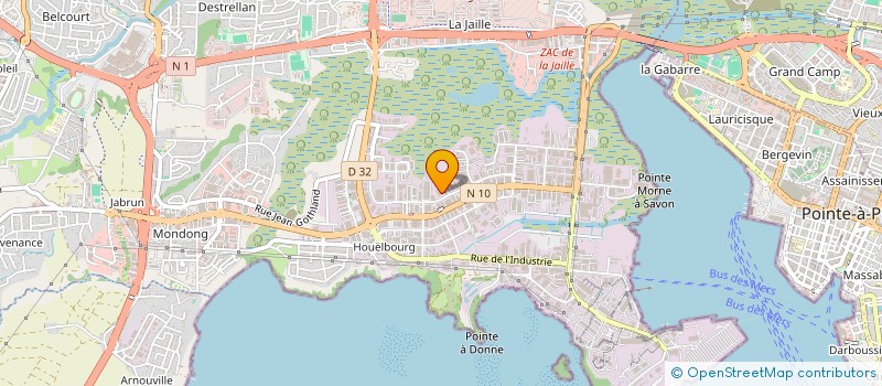 localisation de l'entreprise MATERIEL DE MANUTENTION ET DE TRAVAUX PUBLICS  BAIE-MAHAULT