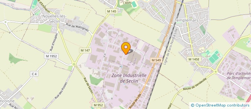localisation de l'entreprise MATERIEL ELECTRIQUE DU NORD  NOYELLES-LES-SECLIN