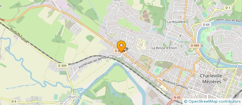 localisation de l'entreprise MATERIEL ELECTRIQUE DU NORD-EST à WARCQ