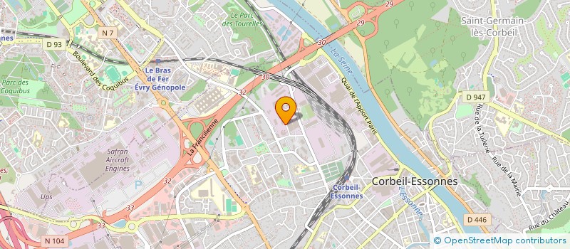 localisation de l'entreprise MATERIEL ELECTRIQUE FRANCE à CORBEIL-ESSONNES