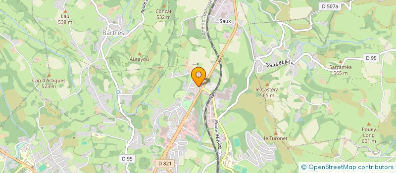 localisation de l'entreprise MATERIEL ELECTRIQUE PYRENEEN  LOURDES