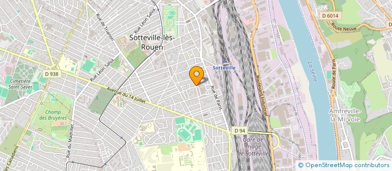 localisation de l'entreprise MATERIEL ET VERRERIE OUVREE à SOTTEVILLE-LES-ROUEN