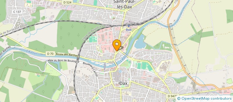 localisation de l'entreprise MATERIEL LANDES MEDICAL à DAX