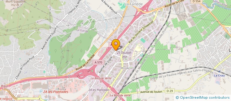 localisation de l'entreprise MATERIEL MEDICAL A LA MAISON à LA GARDE