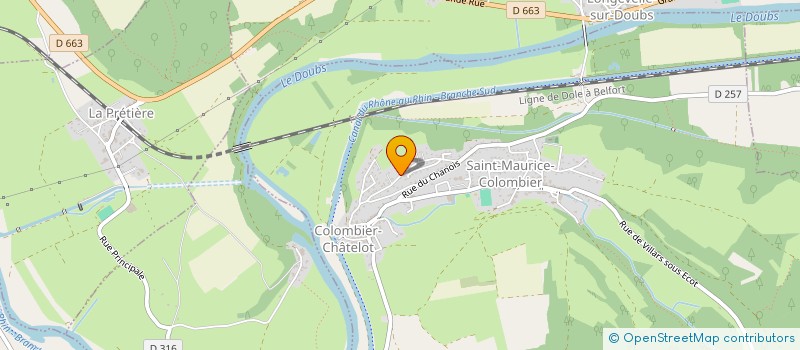 localisation de l'entreprise MATERIEL MEDICAL DESTOCK  SAINT-MAURICE-COLOMBIER