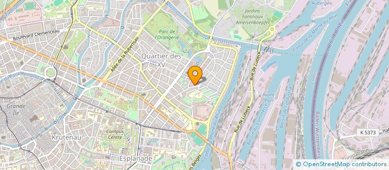 localisation de l'entreprise MATERIEL MEDICAL DU CONSEIL DES XV à STRASBOURG