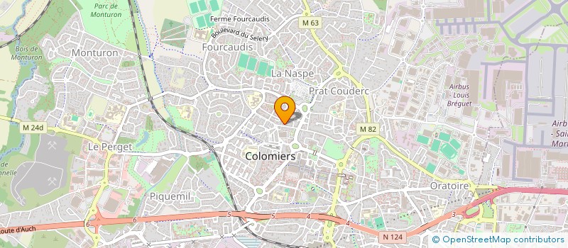 localisation de l'entreprise MATERIEL MEDICAL DU PRAT à COLOMIERS