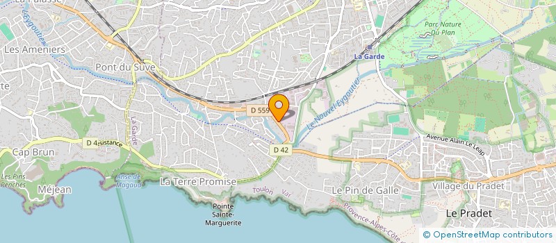 localisation de l'entreprise MATERIEL MEDICAL LANDAIS GHIGO à LA GARDE