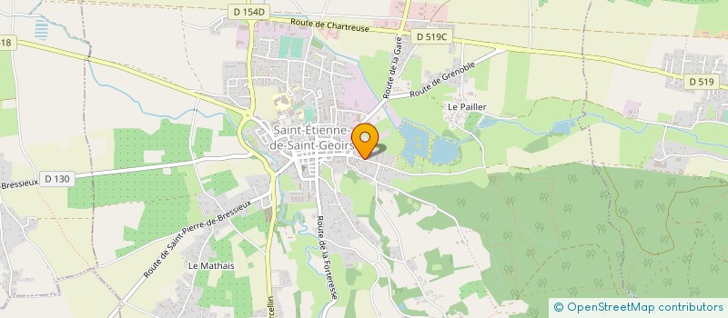 localisation de l'entreprise MATERIEL PARAMEDICAL SAS à SAINT-ETIENNE-DE-SAINT-GEOIRS