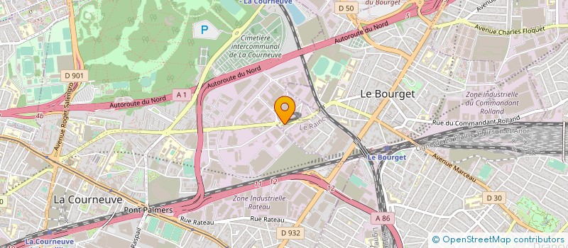 localisation de l'entreprise MATERIEL POSE SERVICES à LE BOURGET