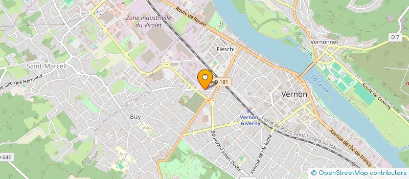 localisation de l'entreprise MATERIEL POUR L'INDUSTRIE DU VIDE à VERNON