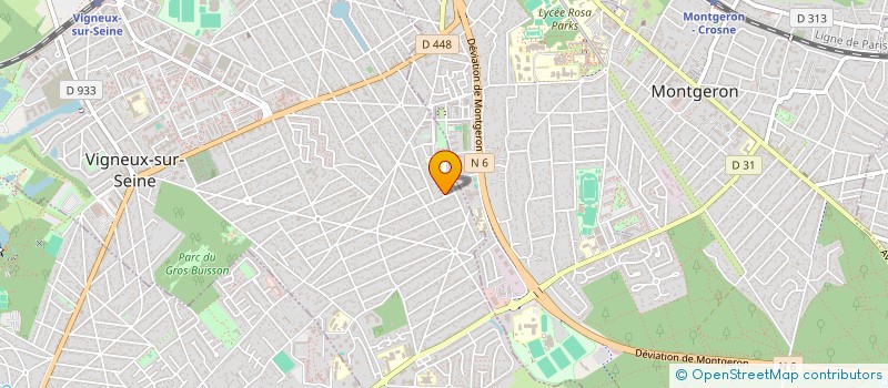 localisation de l'entreprise MATERIEL-TOITURE à VIGNEUX-SUR-SEINE
