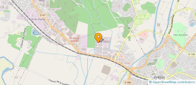 localisation de l'entreprise MATERIELS ARROSAGE PISCINES 83 à FREJUS