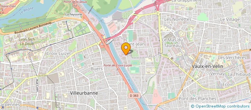 localisation de l'entreprise MATERIELS DE FOURS ET D'INCINERATION à VILLEURBANNE