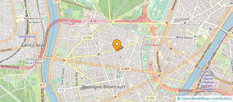 localisation de l'entreprise MATERIELS TECHNIQUES DE BOULOGNE à BOULOGNE-BILLANCOURT