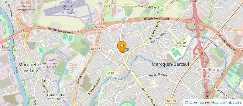 localisation de l'entreprise MATERPEDIA à MARCQ-EN-BARŒUL