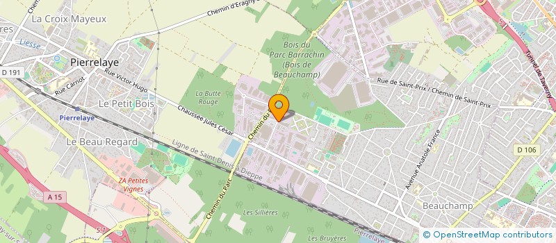 localisation de l'entreprise MATERVIN  BEAUCHAMP