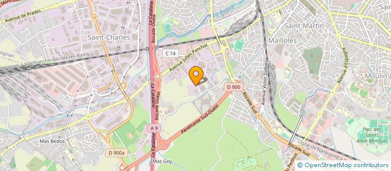 localisation de l'entreprise MATESPI PLOMBERIE  PERPIGNAN