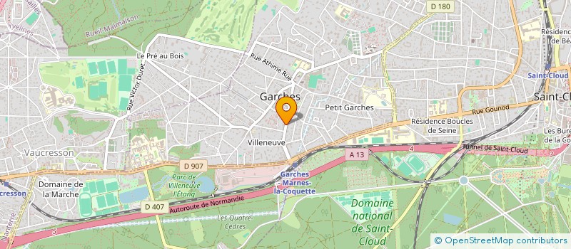 localisation de l'entreprise MATESPRI INVESTISSEMENTS à GARCHES