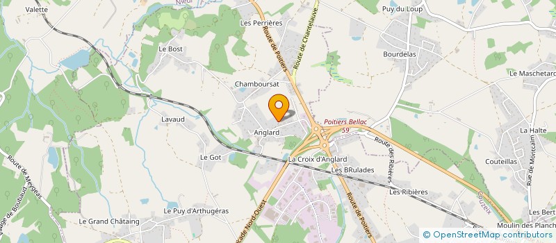 localisation de l'entreprise MATEVA à COUZEIX