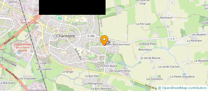 localisation de l'entreprise MATEVAJ  CHANTEPIE