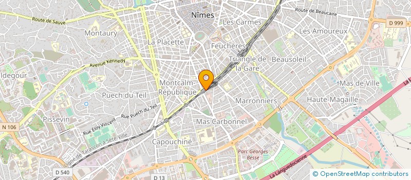 localisation de l'entreprise MATEX à NIMES