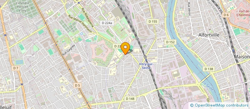 localisation de l'entreprise MATEYS à VITRY-SUR-SEINE