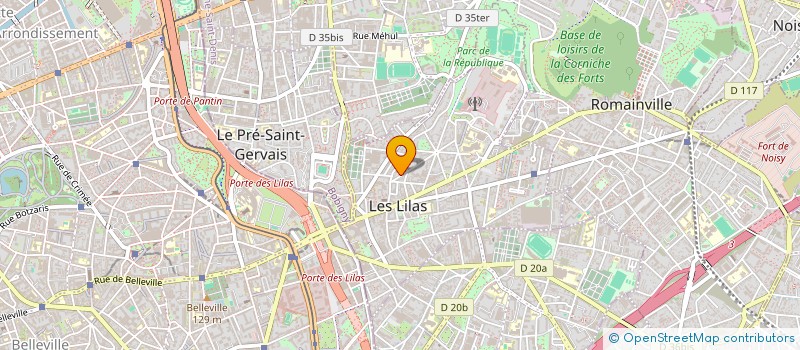 localisation de l'entreprise MATFER BOURGEAT IMMOBILIER à LES LILAS