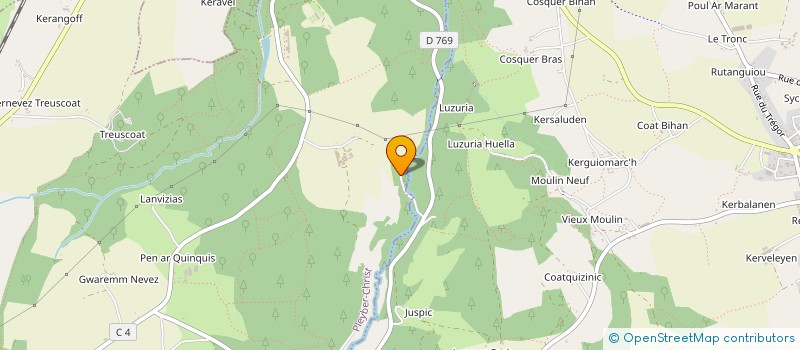 localisation de l'entreprise MATFLO à PLOUNEOUR-MENEZ