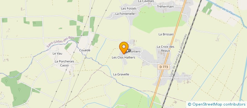 localisation de l'entreprise MATFLOCHRISA  SAINT-GILDAS-DES-BOIS