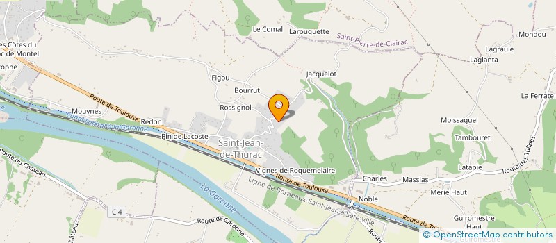 localisation de l'entreprise MATG  SAINT-JEAN-DE-THURAC