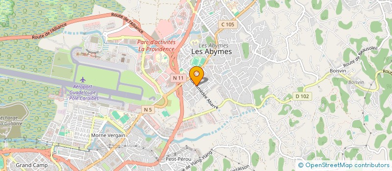 localisation de l'entreprise MATH' CONSTRUCTION à LES ABYMES