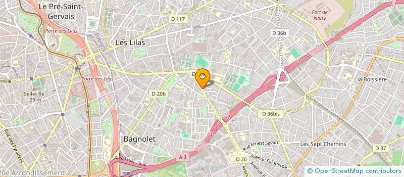 localisation de l'entreprise MATH-EVENE à BAGNOLET