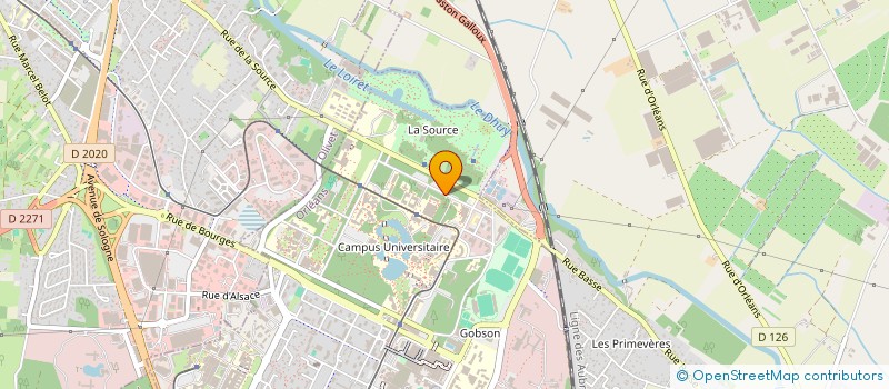 localisation de l'entreprise MATH & INFORMATIQUE A VOCATION PROFESSIONNELLE à ORLEANS