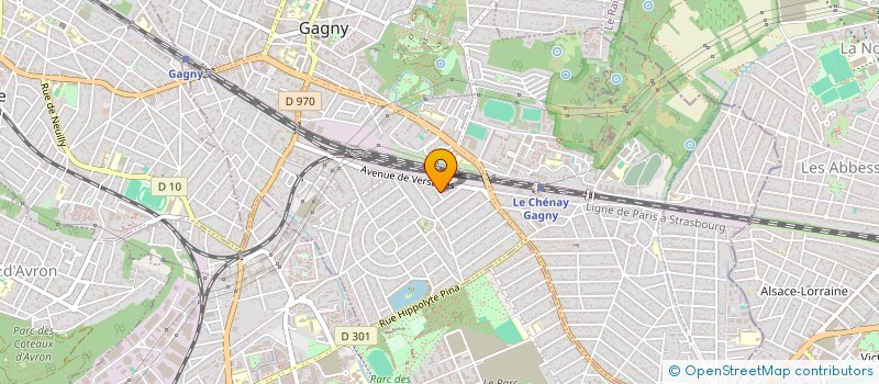localisation de l'entreprise MATH2 à GAGNY