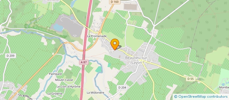 localisation de l'entreprise MATHACO  BEAULIEU-SUR-LAYON