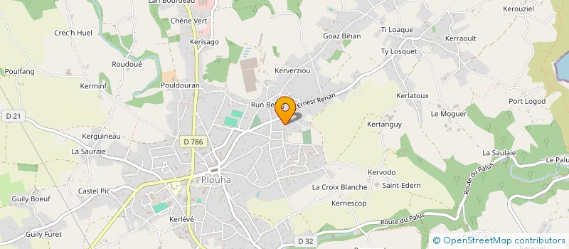 localisation de l'entreprise MATHANGE  PLOUHA