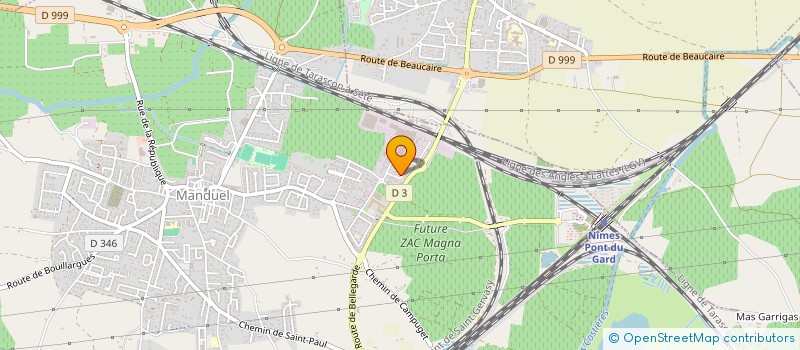 localisation de l'entreprise MATHAUDE  MANDUEL