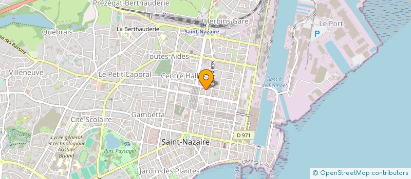 localisation de l'entreprise MATHBEN  SAINT-NAZAIRE