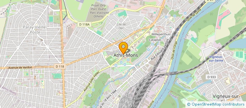 localisation de l'entreprise MATHEA à ATHIS-MONS