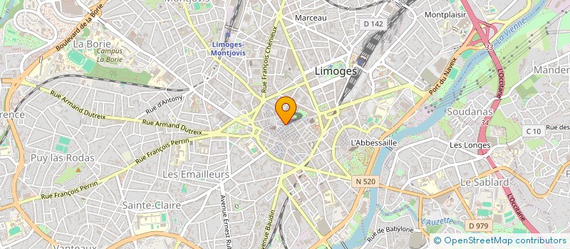 localisation de l'entreprise MATHEADIS à LIMOGES