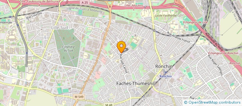localisation de l'entreprise MATHEAS à FACHES-THUMESNIL