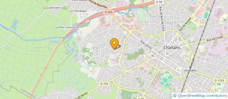 localisation de l'entreprise MATHECO à CHALLANS