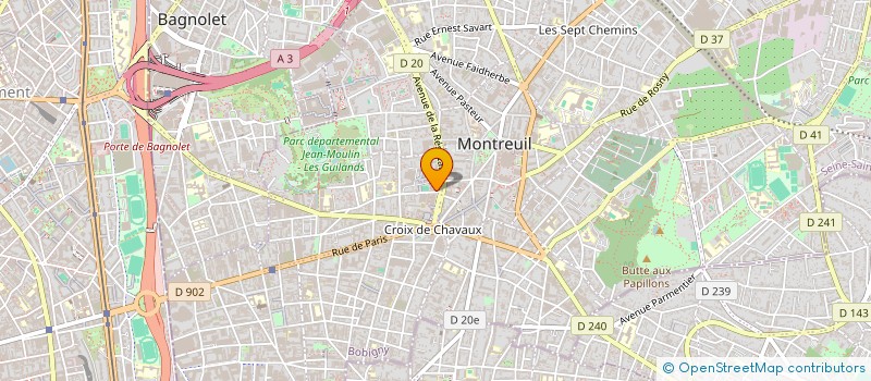 localisation de l'entreprise MATHEEESAMAR à MONTREUIL